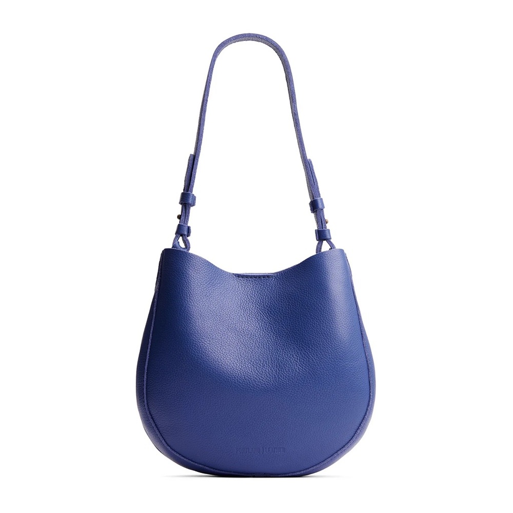 Portland Leather Med. Molino Blue Olivia Leather Shoulder Bag NWT - Picture 2 of 14